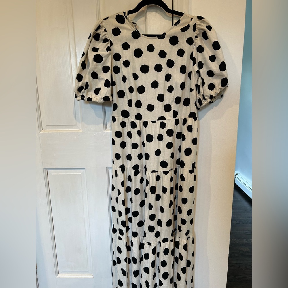 Who What Where Polka Dot Maxi Dress